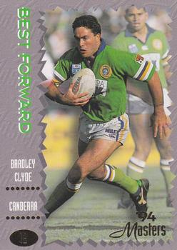 1994 Dynamic NSW Rugby League '94 Masters #12 Bradley Clyde Front